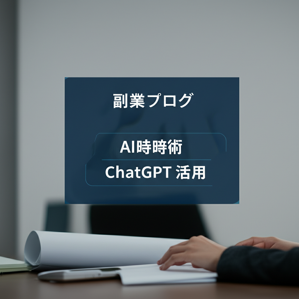 【誰でもできる】副業ブログをAIで劇的時短！ChatGPT活用で月5万円への最短ロードマップ